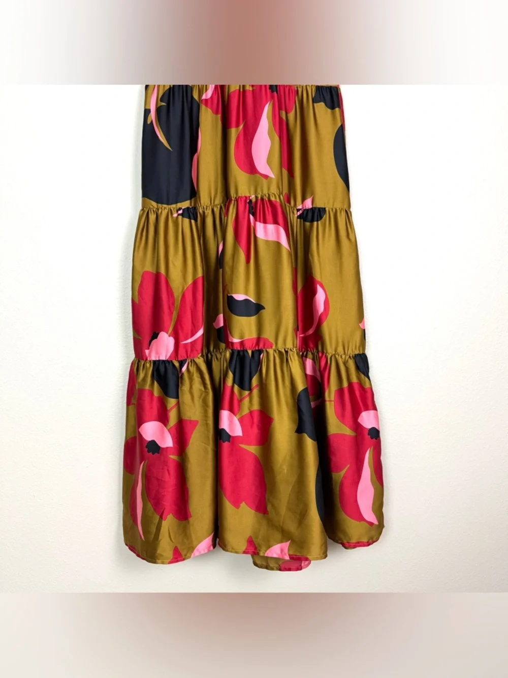 Anthropologie Corey Lynn Calter Gianna Tiered Floral Maxi Dress Small Petite - Picture 5 of 11